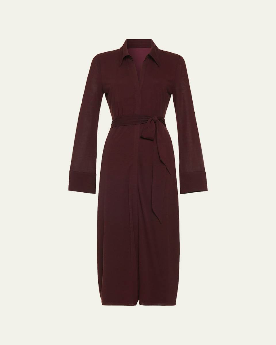 Lydia Belted Midi Shirtdress